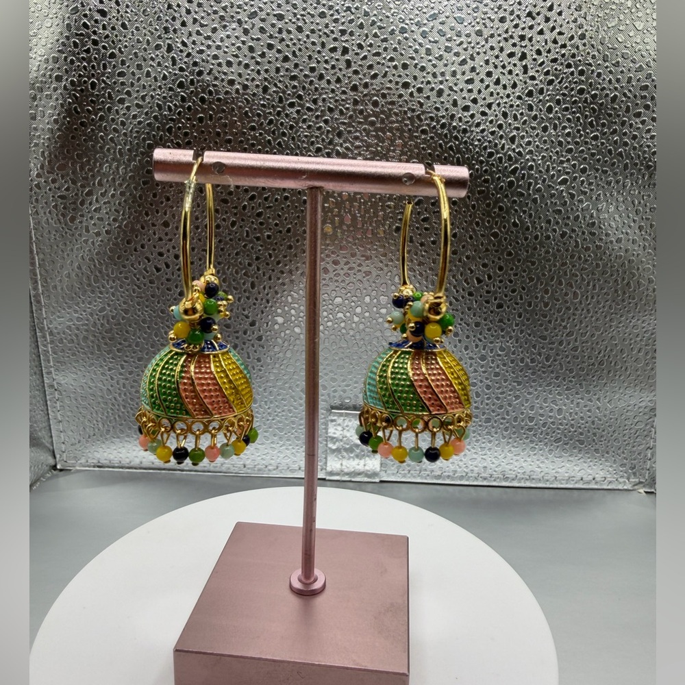 Multicolor Jhumka Earrings